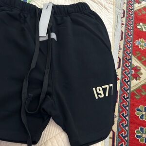 Essentials Black Men's Shorts